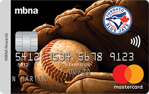 Toronto Blue Jays  MBNA Rewards Mastercard